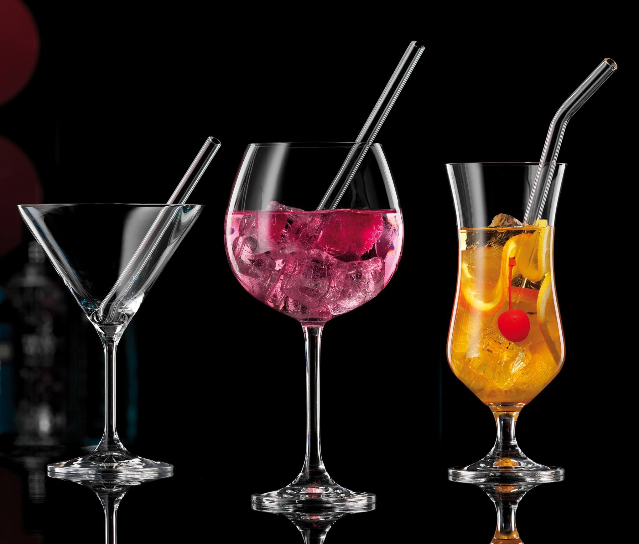 Glass Drinking Straws Bar Produkte Bohemia Cristal